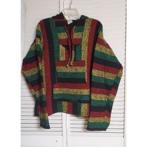 Red, Green, Yellow and Black Hoodie